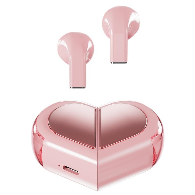 K520 Heart-Shaped Bluetooth 5.3 Wireless Headset with Power Display