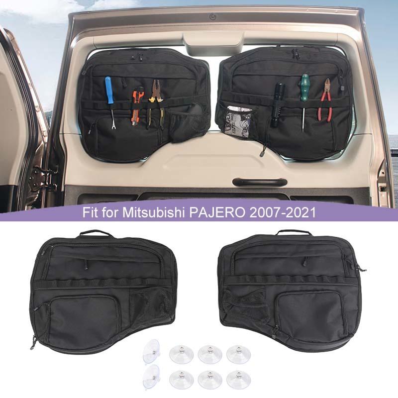  Tailgate Storage Bag Organizer Fit For Mitsubishi PAJERO 2007-2021 Stowing Tidying Car Accessories