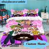 Custom Name 3PCS Friendship Through Time Bedding Set Including 1pc Duvet Cover And 2pcs Pillowcases for Bedroom, Dormitory Gift Home Decor