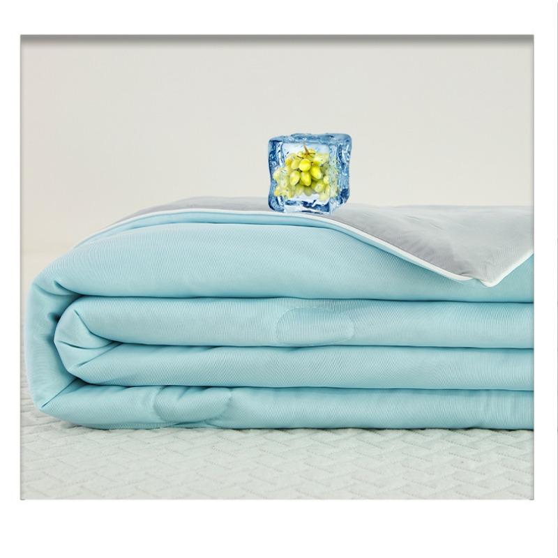 Coperta Rinfrescante Estiva in Seta Colore Unito Lavabile in Lavatrice Coperta per Ambienti Condizionati Singola per Dormitorio Coperta Estiva in Seta Ghiacciata