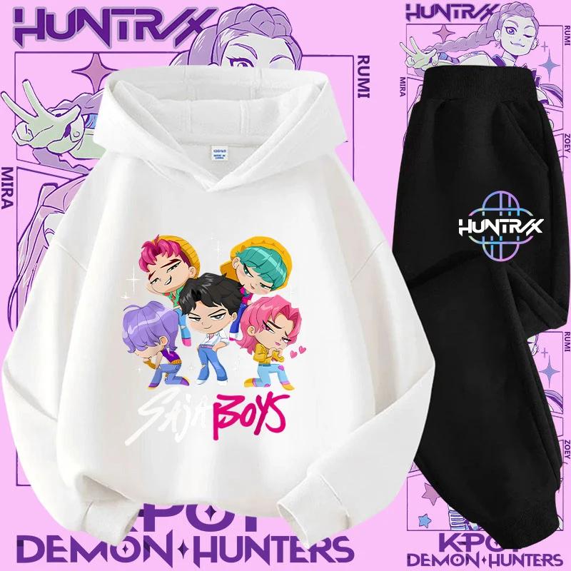 Ținută Streetwear Copii Hanorac K-Pop Demon Hunter Pulover Sweatshirt Anime Trening Desen Animat Fete Băieți Haine Copii