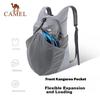 CAMEL Outdoor Backpack, Sport Backpack, Lightweight Foldable Hiking Bag, W9B318013B, Gray, 26*13*43cm