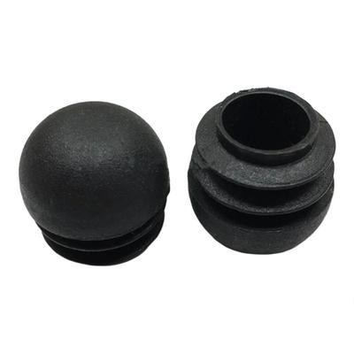 4Pcs Spherical Insert Non Slip Black Floor Protector Plugs Chair Leg Caps Dust Cover