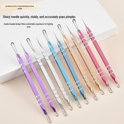 Double-Ended Multi-Color Aluminum Blackhead & Acne Extractor Needle
