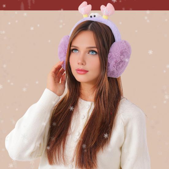 Ωτοασπίδες Σχέδιο Καβούρι Μαλακές Βελούδινες Ζεστές Χειμερινές Θερμαντικές Αυτιών Αναδιπλούμενη Ελαστική Κεφαλόδεσμος Χειμερινή Προστασία Αυτιών Ωτοασπίδες