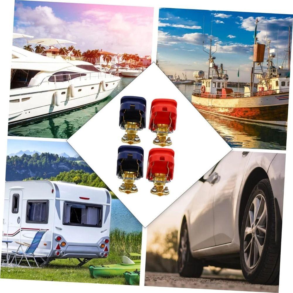 12V 24V Car Battery Terminals Top Post Cover Lift Off Connector Clamps  Car Accessories