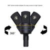 92MF 105° Right Angle Impact Drill Bit Adapter Set Rotatable Impact Driver Adapter 1/4" 3/8" 1/2" Impact Driver Adapter
