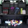 Universal Car Trunk Organizer Adjustable Backseat Storage Bag Net High Capacity Multi-use Oxford Automobile Seat Back Organizers
