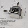 A84E-Spiral Bevel Gear 1M 20T 8MM Reducer Right Angle Drive Gearbox 1:1 Cross Commutator
