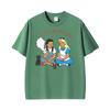 Toto And Friend Illustration Ive Seen Some Weiro Funny Smoking Bottle Cat T Shirt Unisexs Vintage Tee Shirt Summer Cotton Tshirts
