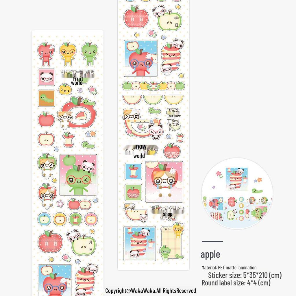 Retro 'Olden Days Story' Four-Leaf Clover Label Stickers for Journals and Collages