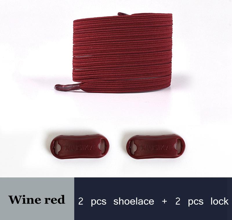 1 Pair No Tie Shoe Laces Elastic Laces for Sneakers Flat Shoelaces Without Ties Shoelace with Lock for Kids Adult Shoestrings