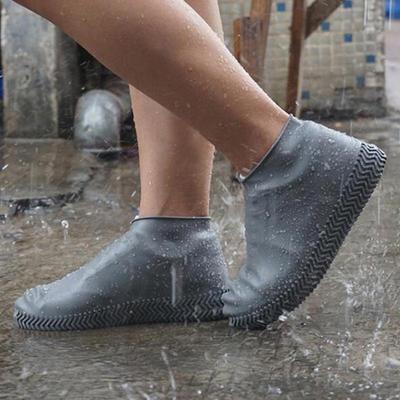Vintage Rubber Boots Reusable Latex Waterproof Rain Shoes Cover Non-Slip Silicone Overshoes Boot Covers Unisex Shoes Accessories