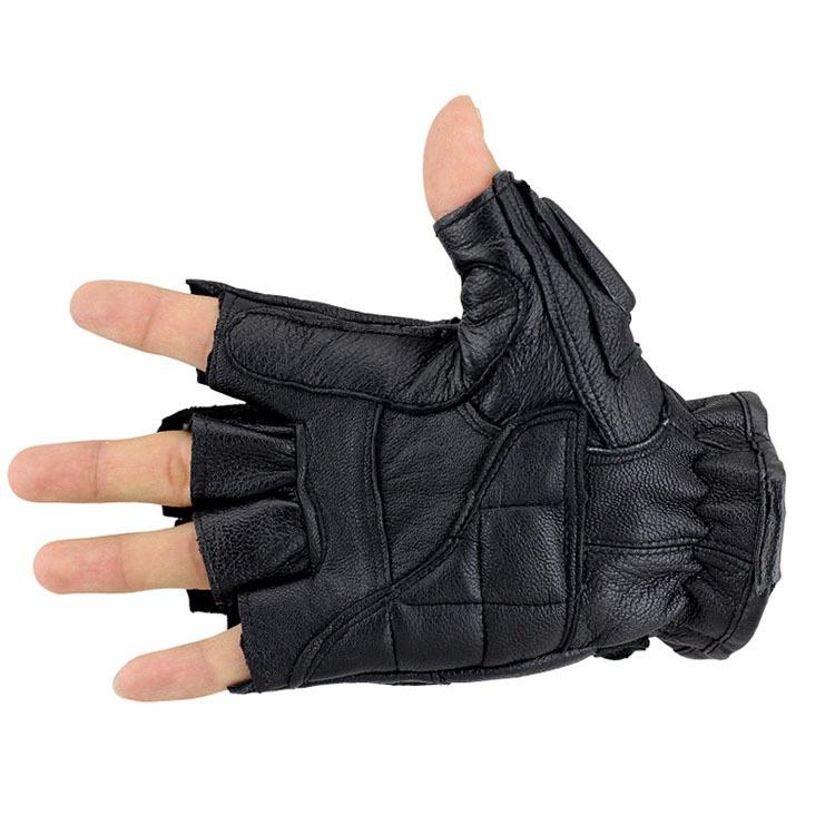 Sheepskin Half Finger Fitness Gloves for Men and Women Mountain Bike Breathable Cycling Training Half Finger Tactical Gloves
