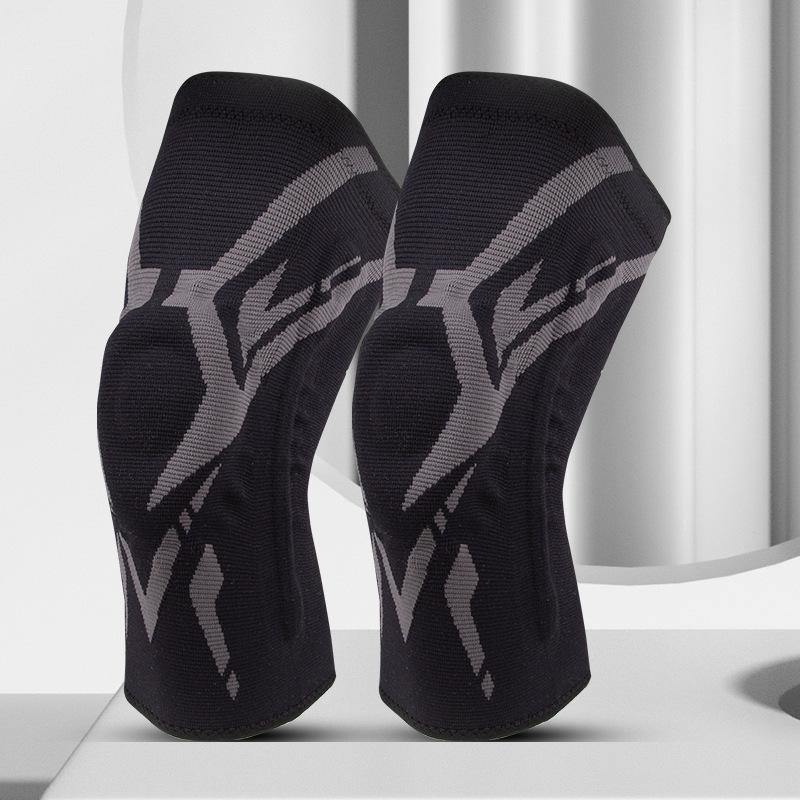 

Basketball Silicone Sports Knee Pads Men s and Women s Cycling and Running Knitted Knee Pads High Elastic Protective Gear Support Strip Knee Pads XXXL