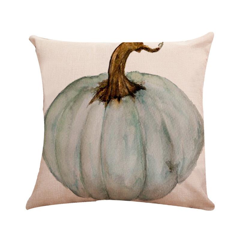 Halloween Pumpkin Series Throw Pillow Covers With Digital Printing Of Short Plush Fabric Car-Shaped Sofa Cushion Home Decor