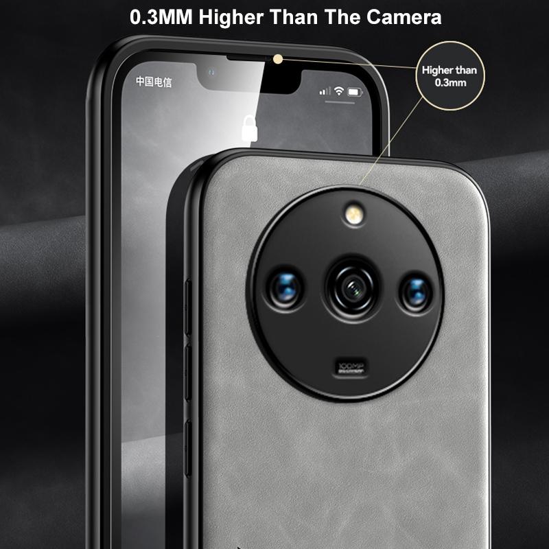 Luxury Leather Case For Realme 11 Pro Plus Cover Magnetic Car Holder Silicone Protection Phone Case For Realme 11 Pro 5G 11Pro