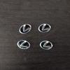 10Pcs Aluminum Car Key Emblem Sticker Decoration Decals For Lexus GS IS LS500h ES260 ES300h RX350h NX260 UX260 LM LC RZ450e TX
