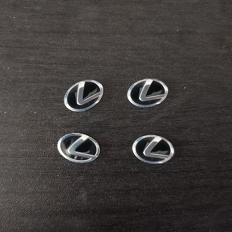 10Pcs Aluminum Car Key Emblem Sticker Decoration Decals For Lexus GS IS LS500h ES260 ES300h RX350h NX260 UX260 LM LC RZ450e TX
