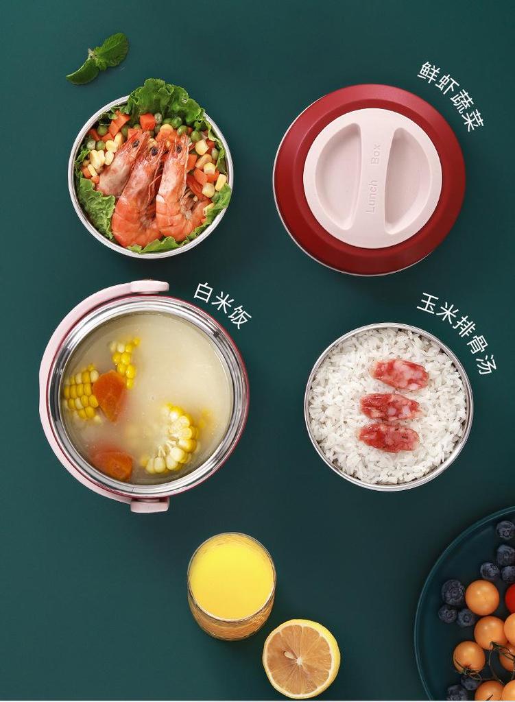 Durable Vacuum Insulated 304 Stainless Steel Lunch Box with Lid
