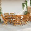 Exclusive House - 7-piece Garden Furniture Set Solid Teak Wood
