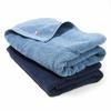 Imabari Towel Certified Bath 2-Piece Set Soft Medium Thickness Type Quick Dry Absorbent Indoor Drying Made Japan 100 Cotton 60120cm (Smoky Blue Navy)
