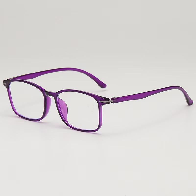 Unisex High-End Anti-Blue Light Glasses Frame with Metal Accents - Ultra-Light Design for Students