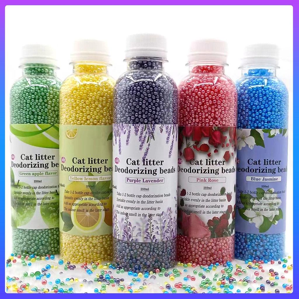Tiergeruchsneutralisierende Perlen für Katzentoilette - Staubfreie, spülbare Geruchsentfernungs-Pellets