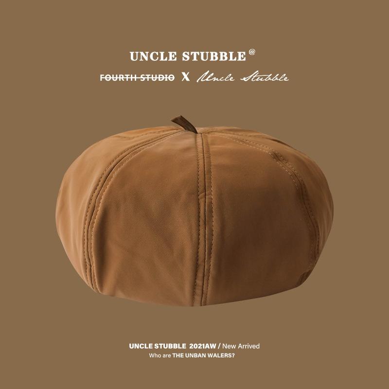 

Цвет Однотонный Берет Женский Модный Повседневный Тыква Шапки Хлопок Подарки Мода Style D