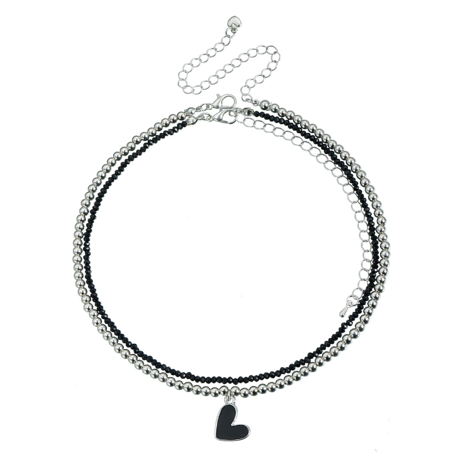 

Бусы Ожерелья Цепочка на ключицу Стильное ожерелье из бусин Женская вечерняя шейная цепочка Текстура сплава Подарок для женщин