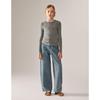 ELLE KIDS Girls' Faux Two-Piece Round Neck Knit Sweater