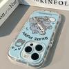 For Apple 16 Mobile Phone Case Mirror Blue Skateboard Dog for IPhone13 for Xiaomi 14pro Female 12 Cute 11 Creative