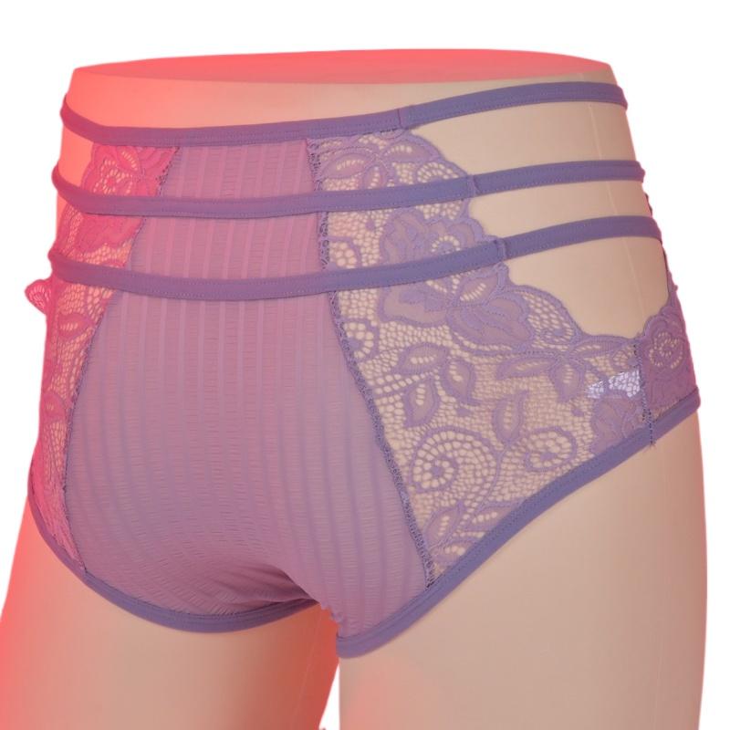 Men'S Sissy Panties Lace Sexy Bow Underwear Hollow See Through Lingerie Hip Lift Sheer Briefs High Waist Pouch Sheath Underpants
