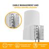 Wall Mount Whole Home Web 6 System for Wall Mount Bracket Holder for Cable Easy Installation 3 Bangcheer-Deco Wi-Fi X68/XE75/AXE5300, Space-Saving