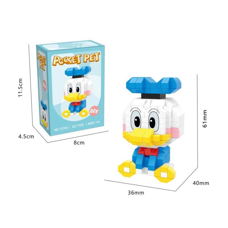 S Giocattoli Cartoni Animati Action Figure Blocchi da Costruzione Sanrio Kuromi Stitch Figure Anime Micro Blocchi Giocattoli Educativi per Bambini