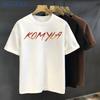 100% Pure Cotton Evil Expression Printed Short-sleeved T-shirt for Men and Women Summer Design Sense Niche Loose Top Ins Trendy Brand