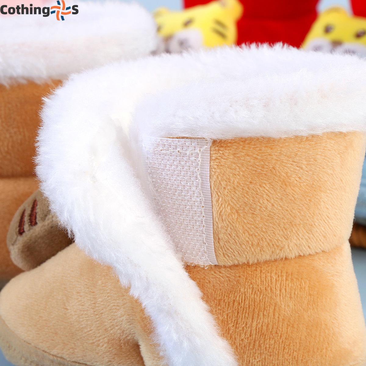 Детская обувь зимняя теплая на липучках для детей лет зимняя мягкая обувь для ходьбы — фото 11