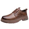 2025 spring new men's handmade online casual leather shoes men's retro trendy industrial leather shoes