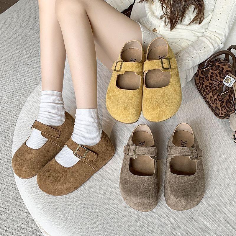 Muffin thick-soled ugly cute Mary Jane single shoes women's fashion non-slip retro versatile flat casual shoes