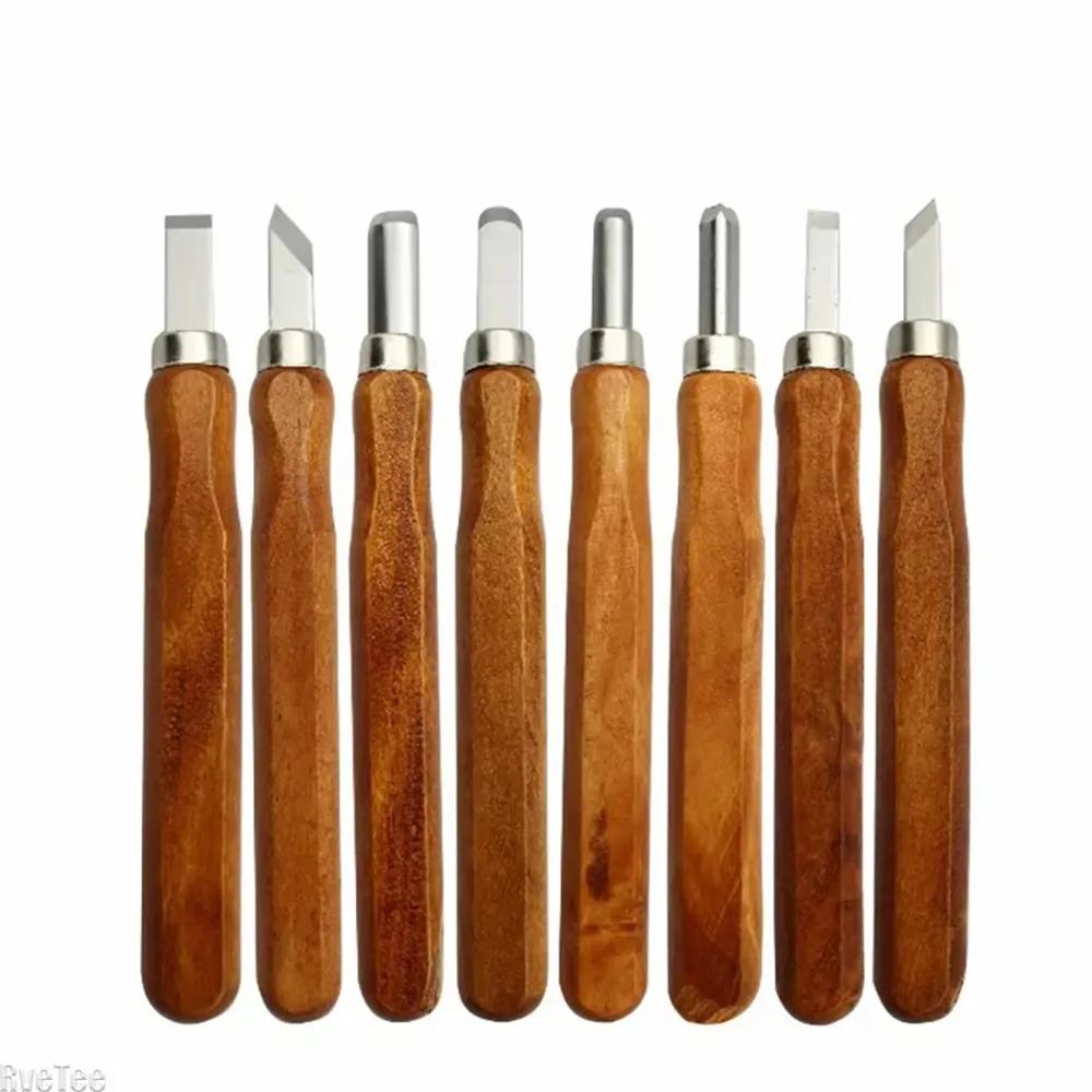 Professional Wood Carving Chisel Knife Hand Tool Set for Basic Detailed Carving Woodworkers Gouges Hand Tool Kit