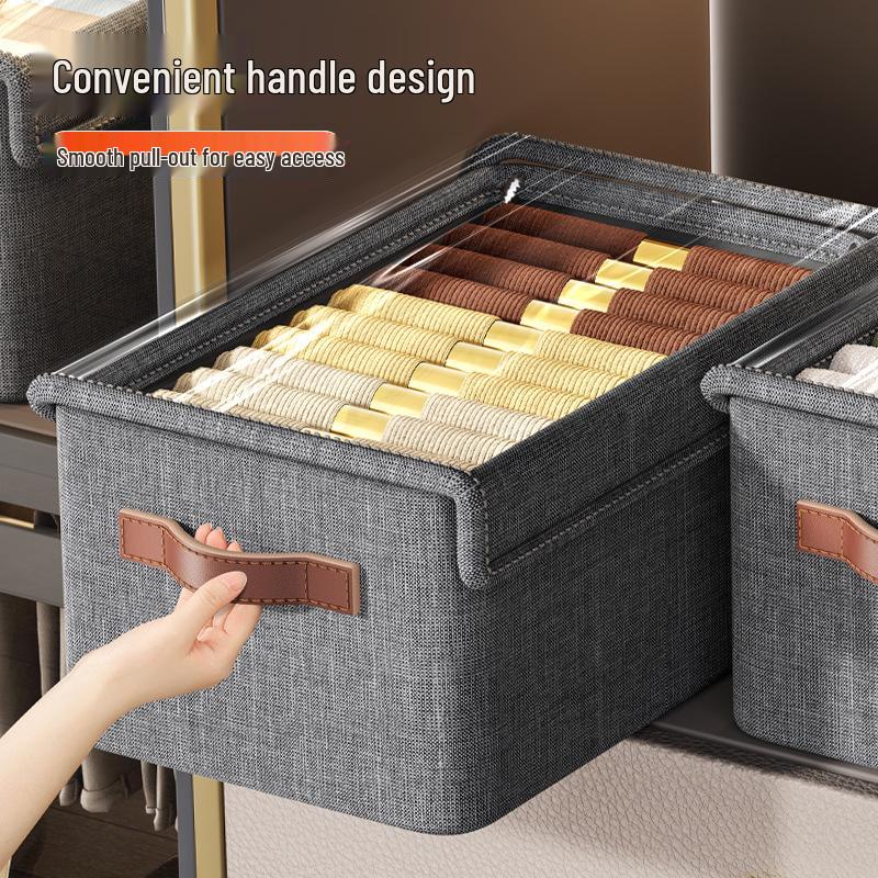 Steel Frame Clothes Organizer Box for Wardrobe & Dormitory