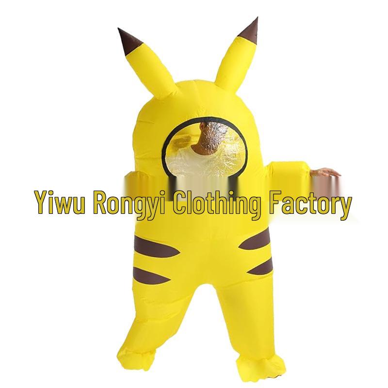 Patrick Star Clown Riding Dinosaur Inflatable Costume - Halloween Edition