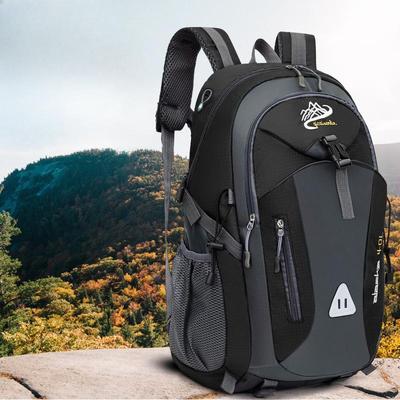 1PC Backpack Headphone Hole Cable Backpack Men's and Women's Sports School Bag Lightweight Outdoor Mountaineering Bag Large Capacity Travel Bag