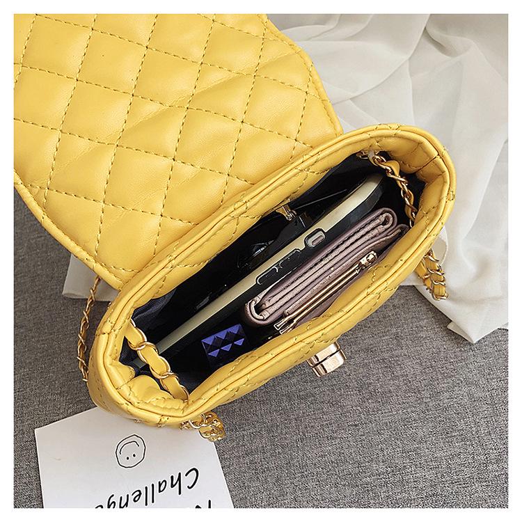 SCIONE Popular Bag Handbags Summer Small Fresh Messenger Bag Shoulder Bag Small Fragrance Rhombus Chain Bag