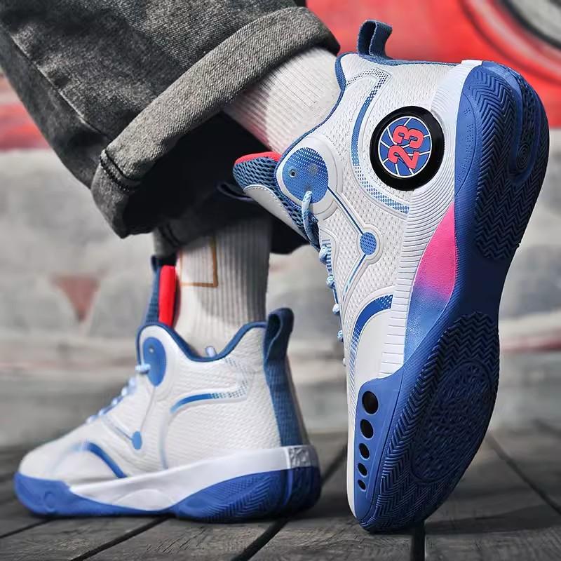 Children's mandarin duck shoes men's summer breathable youth pink basketball shoes boys' sports shoes