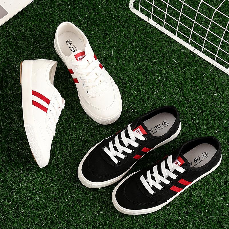 Stylish Breathable Sneakers Korean Design Flat Bottom Harajuku Women's Canvas Shoes