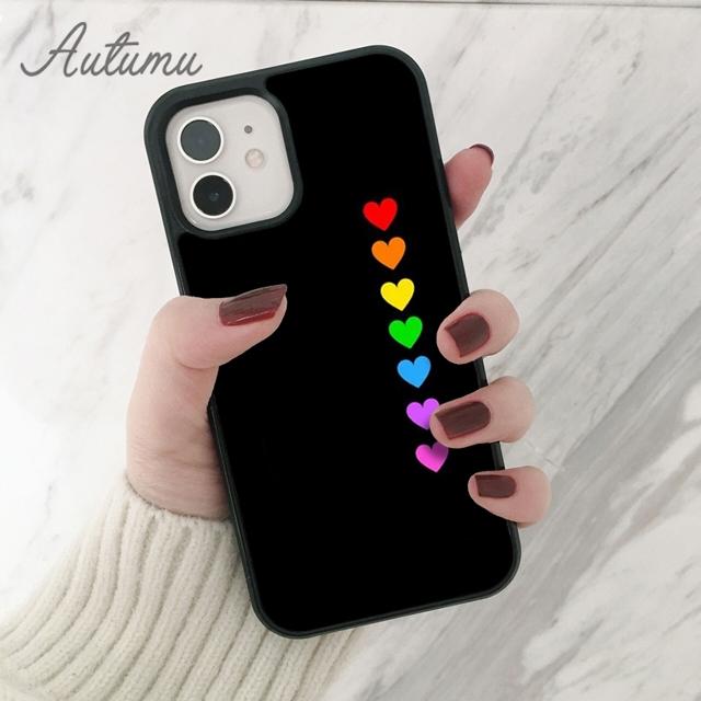 Regenbogen Homosexuell Lesben LGBT Telefon Fall für iPhone 11 12 13 14 Pro Max mini XR XS SE 2020 6 6S 7 8 Plus Samsung Galaxy S21 S22 Abdeckung