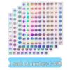 Waterproof Laser-Printed Round Nail Polish Stickers, Consecutive Numbers 1-500