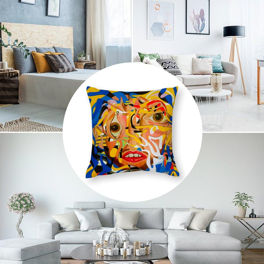 M-Mac M-Miller Balloonerism Pillow Case 3D Print Polyester Fiber 40*40 cm Home Sofa Throw Pillow Cover Decoration Festival Gift