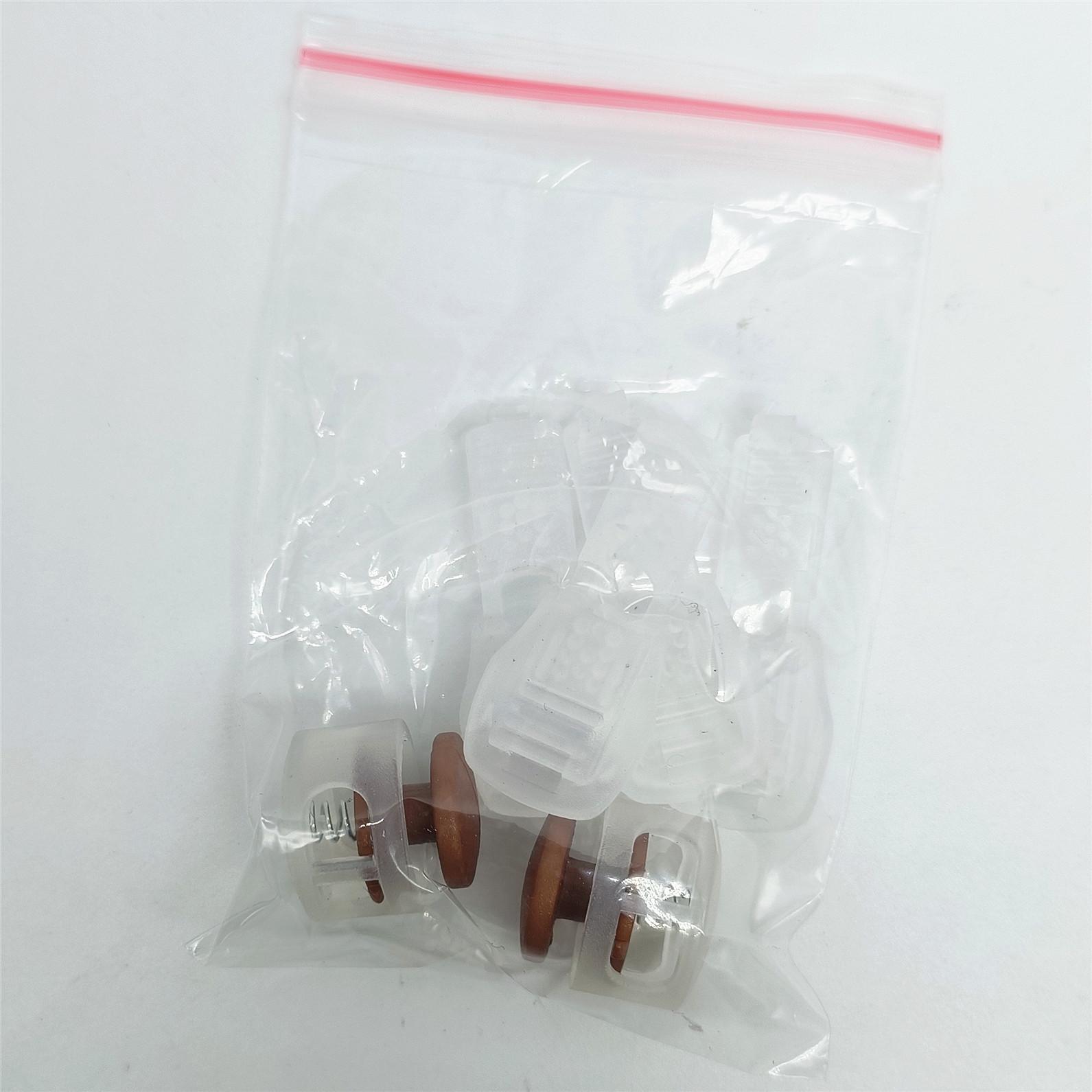 

Детская пряжка для шнурков без завязывания с пружиной и фиксатором One Set: 2 Spring Buckles, 4 Flat Tail Clips